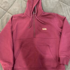L.L. Bean Men's Maroon Zip-Up Sweater